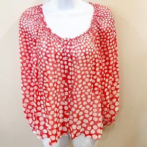 Trina Turk Lucinda Dot Gradient Georgette Top